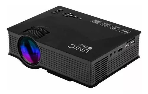 Miniproyector Portátil Uc68 LED Para El Hogar 1080p 1200 Lumines Uc68